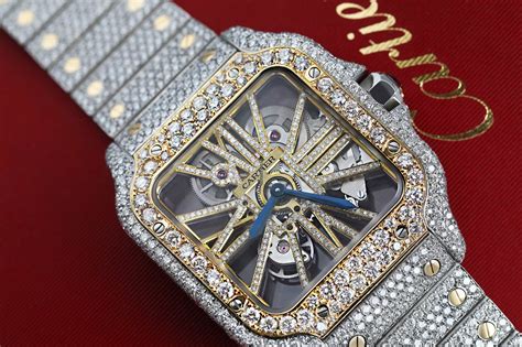 diamond skeleton cartier watch